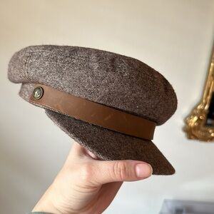 Brown Brixton Fiddler Cap Size Small